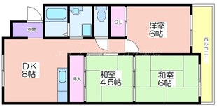 ハイツ富士の物件間取画像